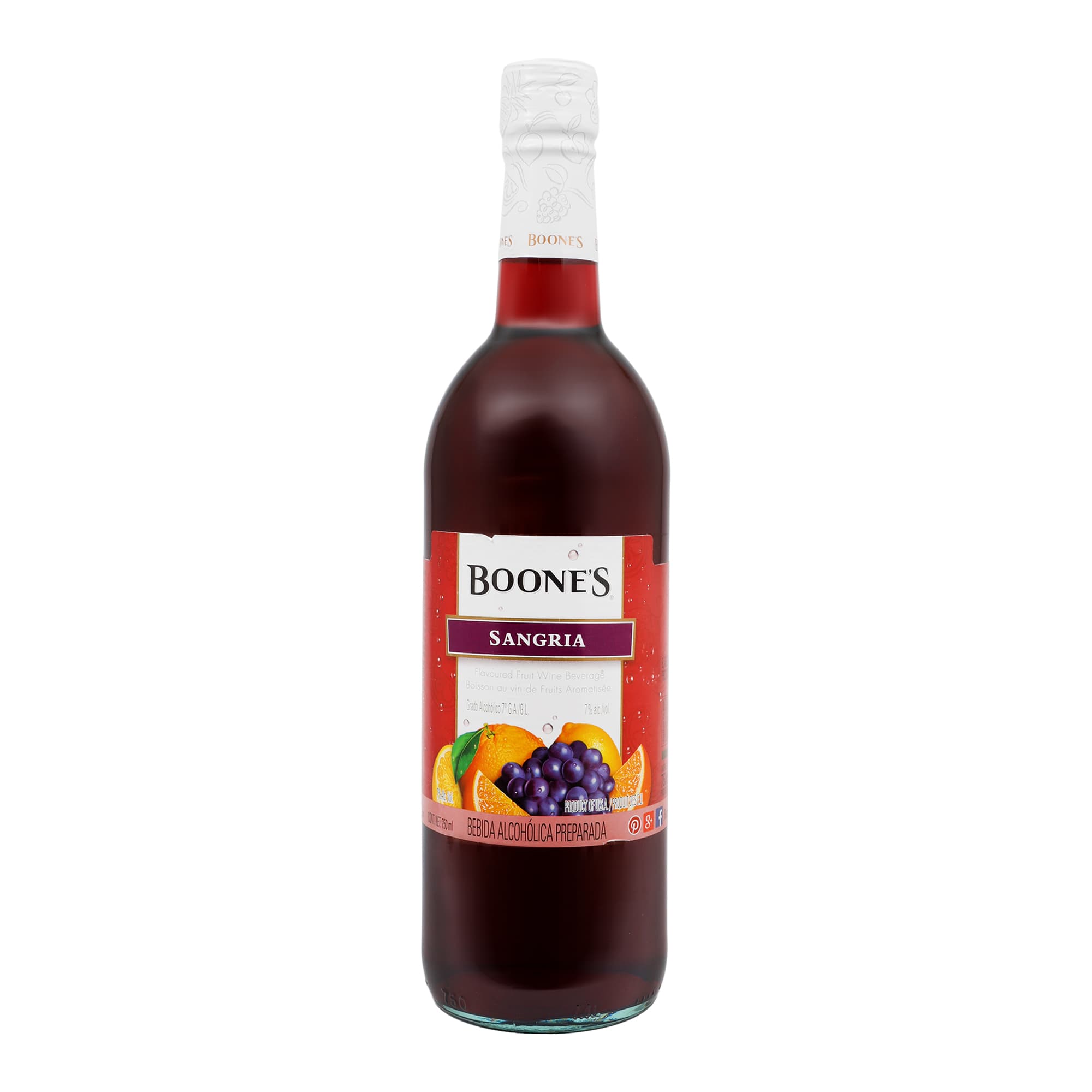 Bebida Refrescante Sangría Boone’s 750 ml