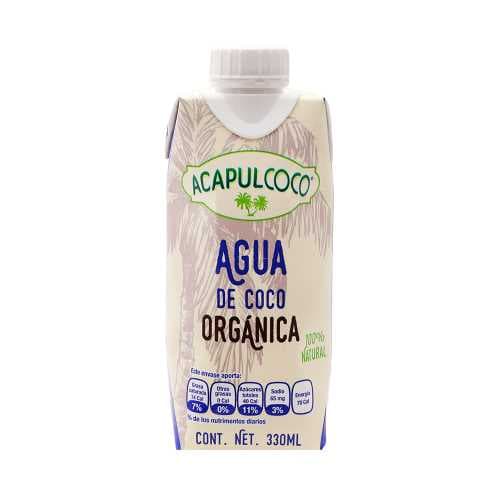 AGUA DE COCO ORGANICA ACAPULCOCO 330 ML