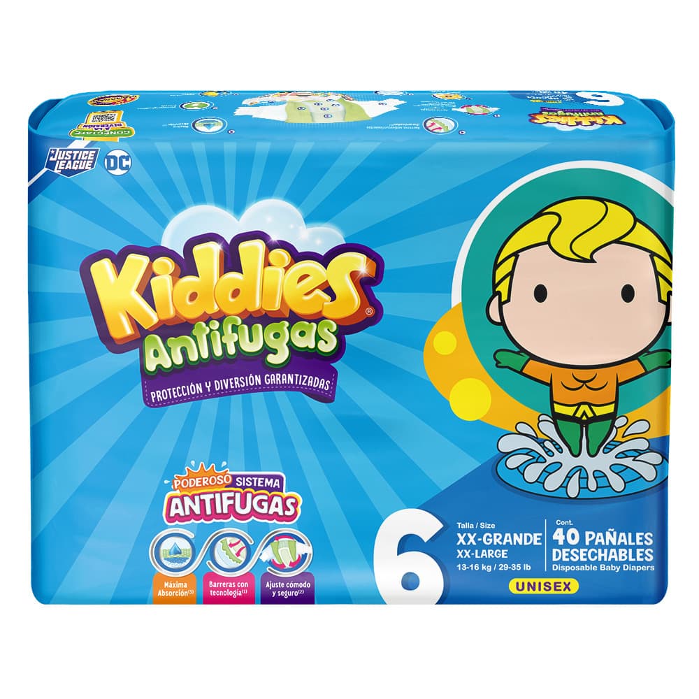 Paï¿_l P/Bebe  T-6 Antifugas  Kiddies  40.0 - Pza