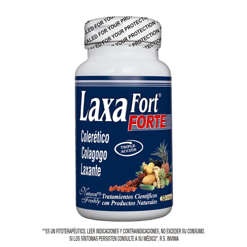 LaxaFort Forte Frasco x 50 cap 500mg