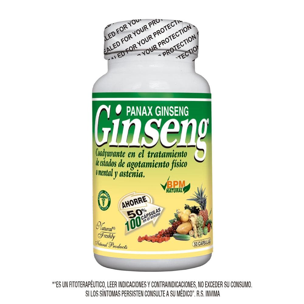 Ginseng Oferta pague 50 lleve 100 tab x 100mg