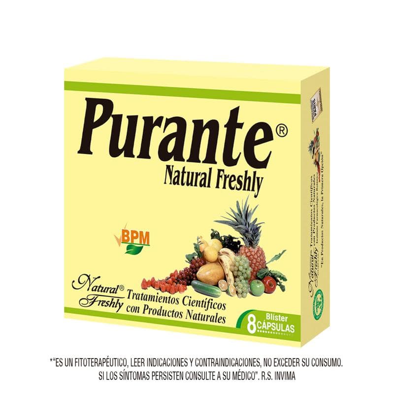 purante natural caja x 8 cap x 500mg