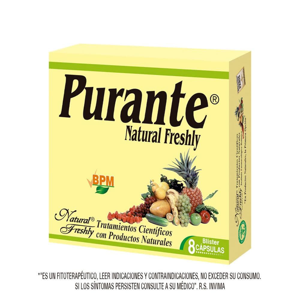 Purante natural caja x 8 cap x 500mg