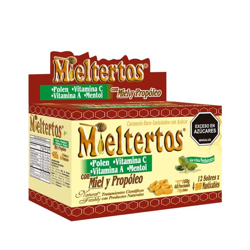 Mieltertos mentholyptus pastillas masticables