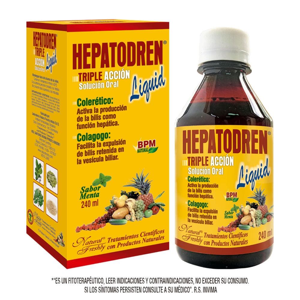 Hepatodren limpiador hepatico Frasco x 240 ml