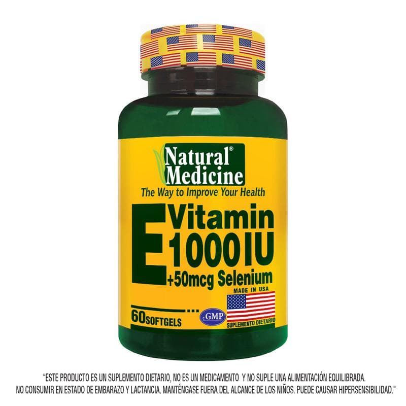 vitamina e 1000 ui natural medicine x 60 soFtgel