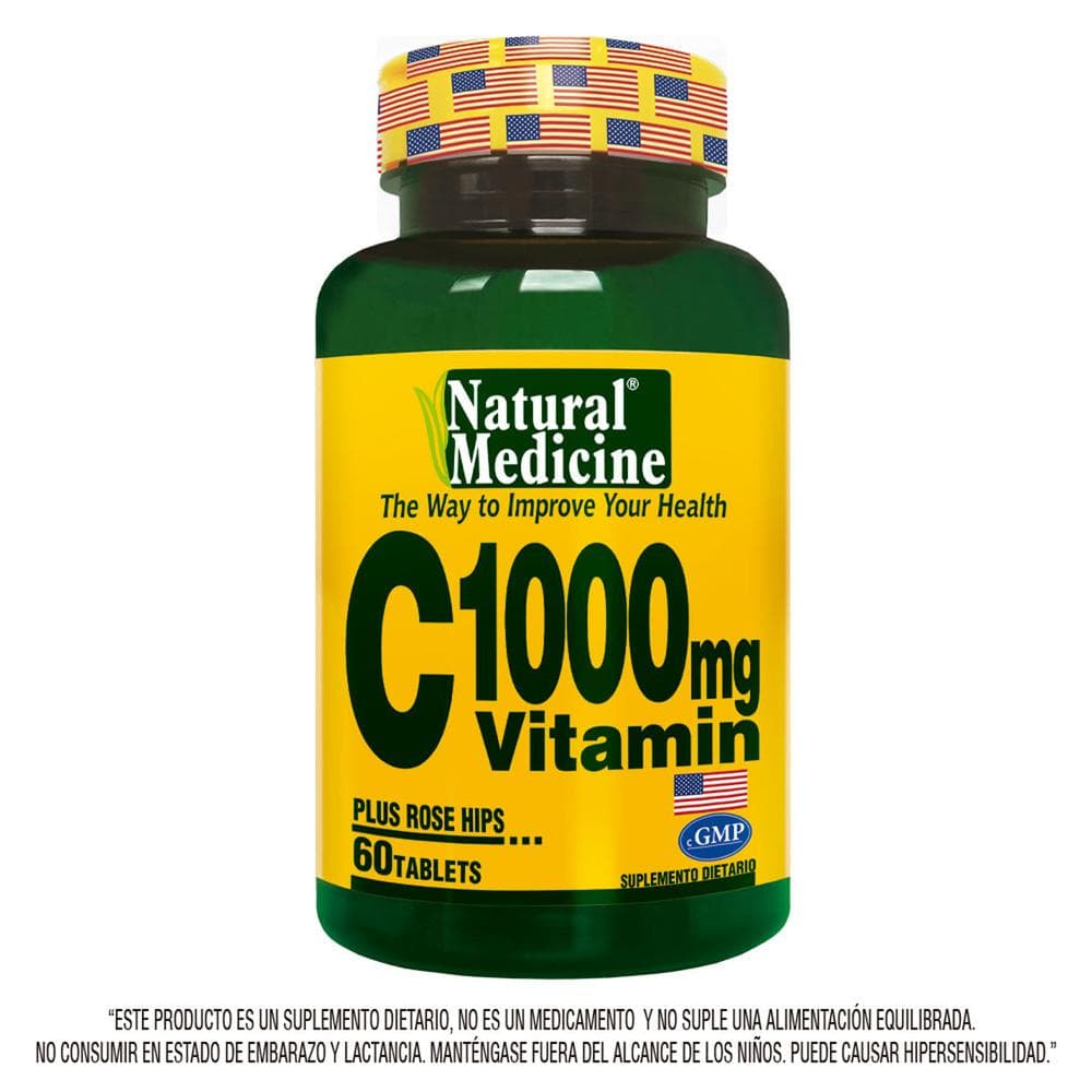 vitamina c 1000 natural medicine x 60 tab