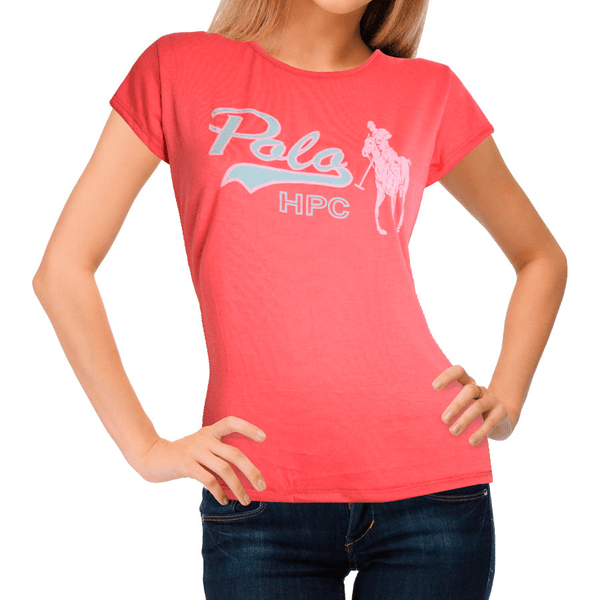 Blusa Polo Para Dama Color Coral