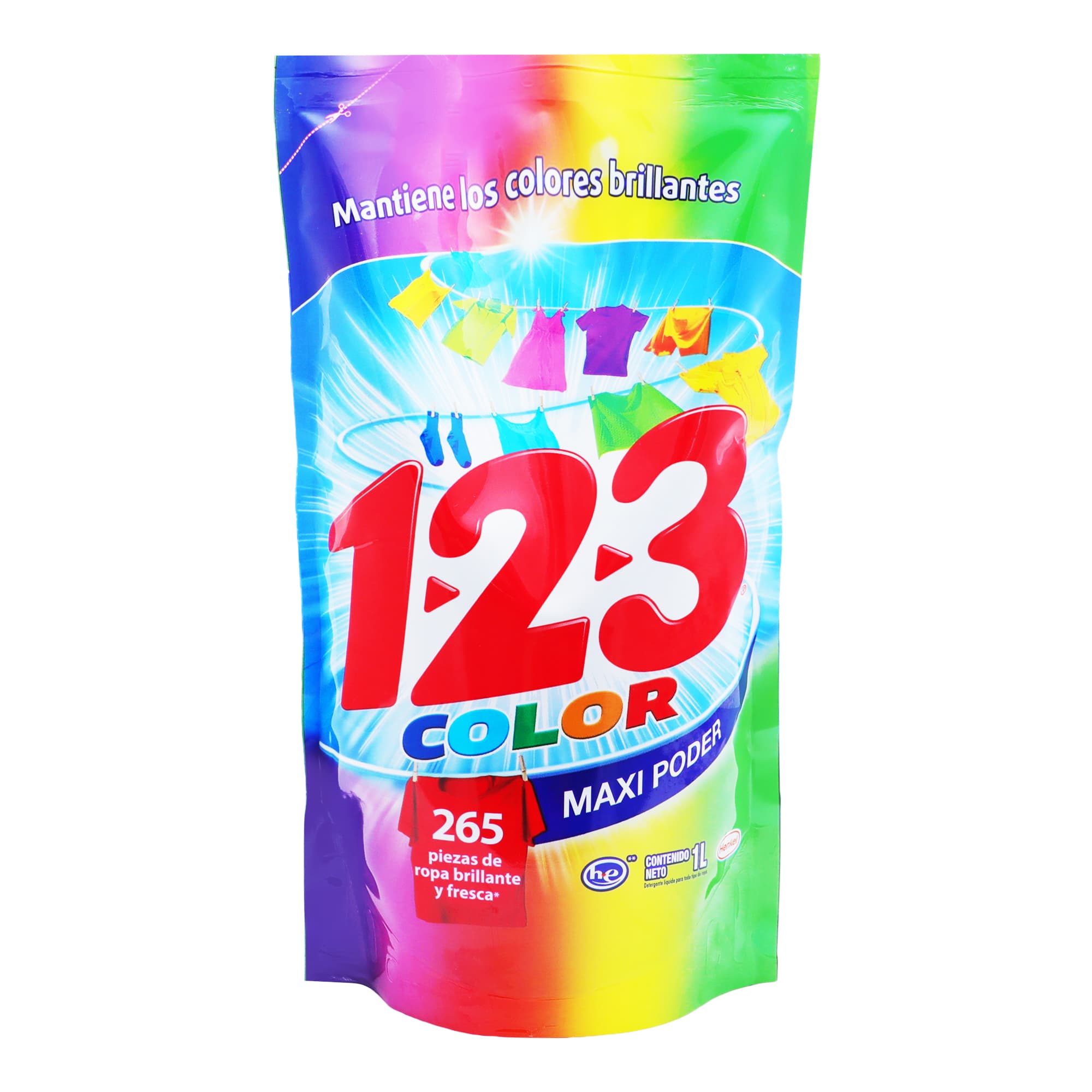 Detergente Liquido  Color  123  1.0 - Lt