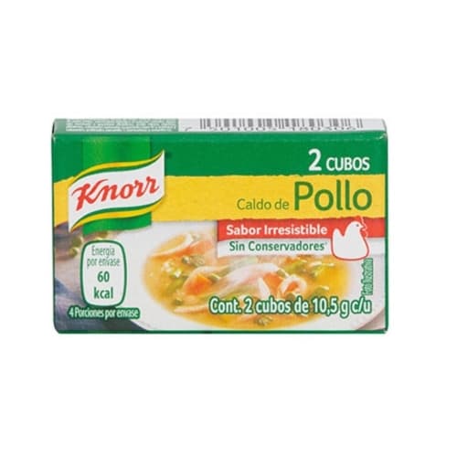 CONSOME DE POLLO CUBO KNORR  2 PZ