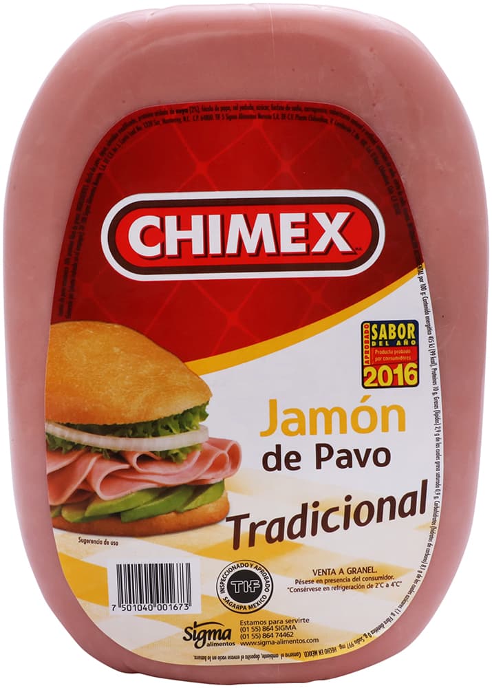 Chimex Jamón Tradicional De Pavo 1000 grs