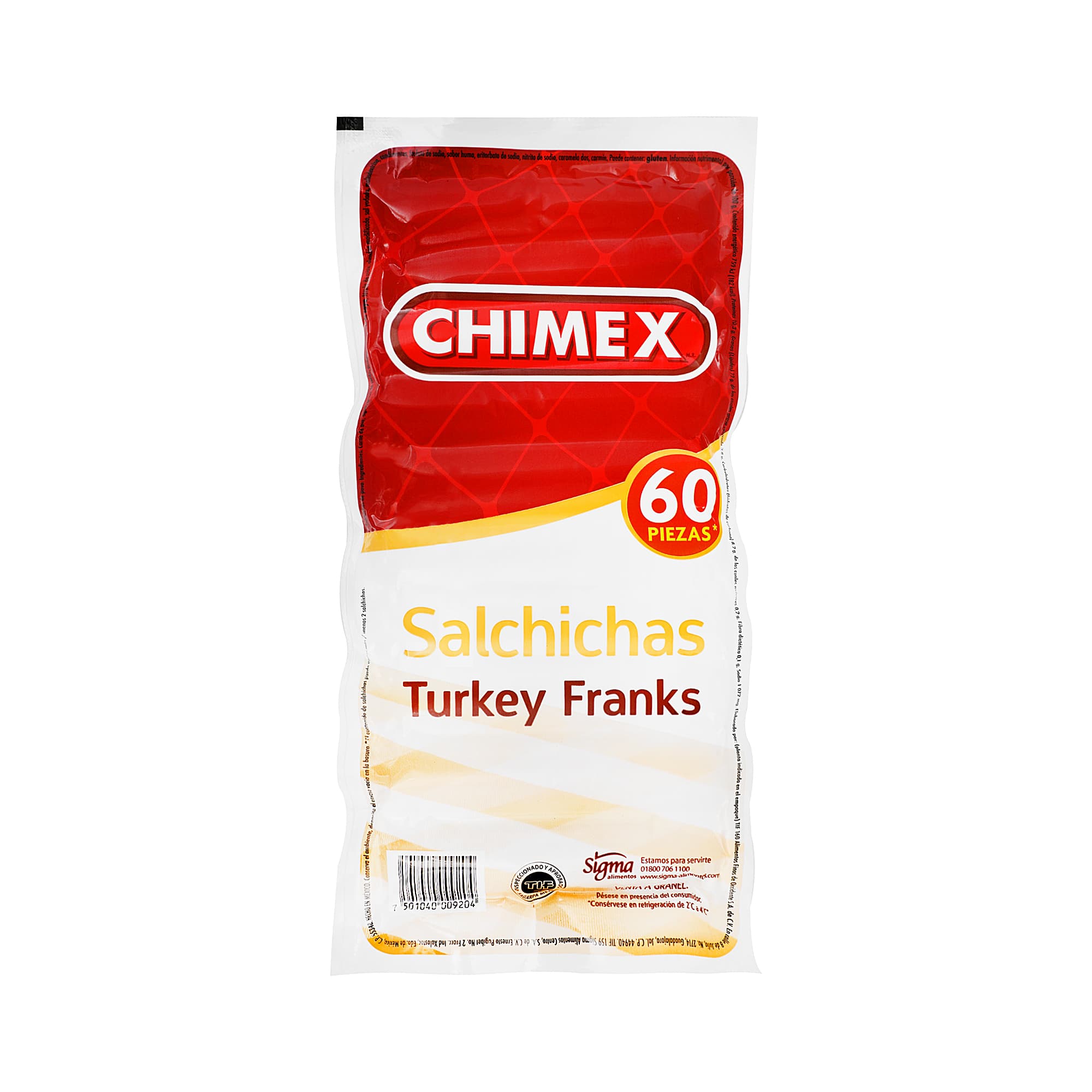 Chimex Salchicha Turkey Franks 500 grs