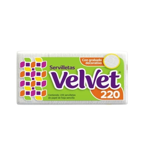 SERVILLETA VELVET 220 pza