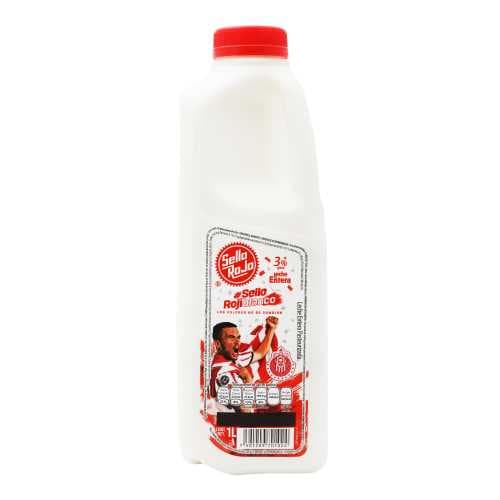 LECHE PASTEURIZADA ENTERA SELLO ROJO 1L