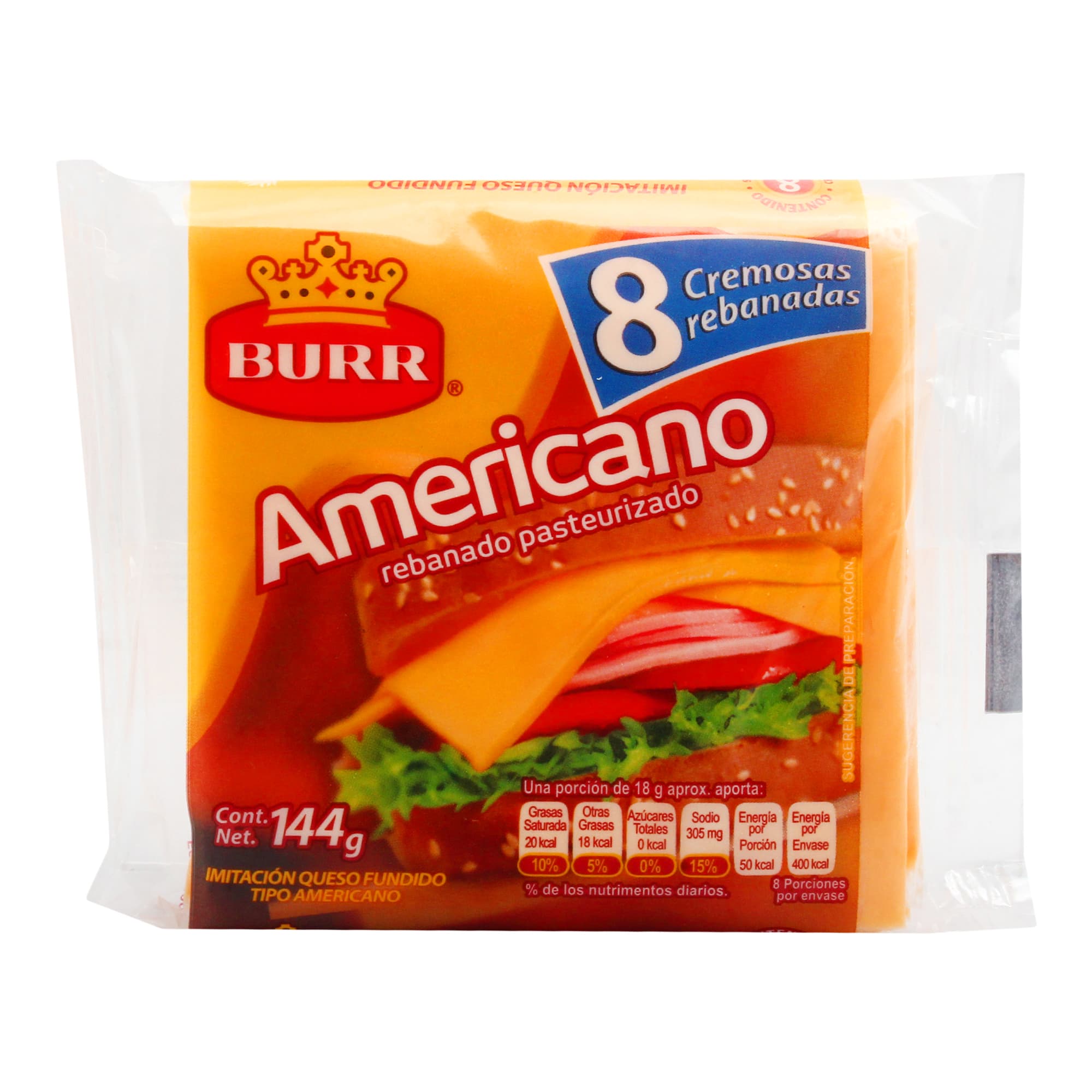 Queso Amarillo Burr 8.0 - Pza