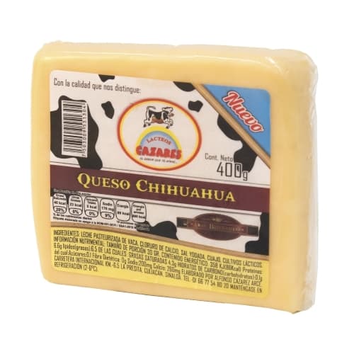 QUESO CHIHUAHUA CAZARES 400g