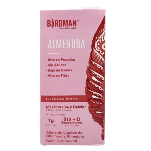ALIMENTO LIQUIDO VEGETAL ALMENDRA VAINILLA BIRDMAN