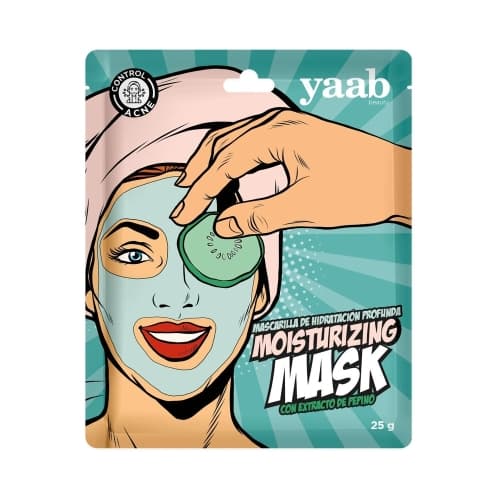 MASCARILLA FACIAL CON EXTRACTO DE PEPINO YAAB 30 G
