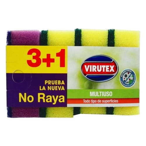 FIBRA ESPONJA NO RAYA 2 3 1 VIRUTEX  1 PZ