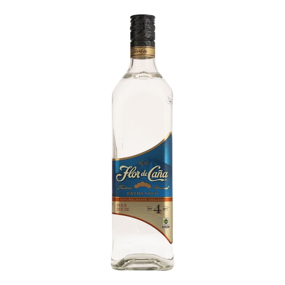 Ron Flor De Caña Extra Seco 4 Años 750ml