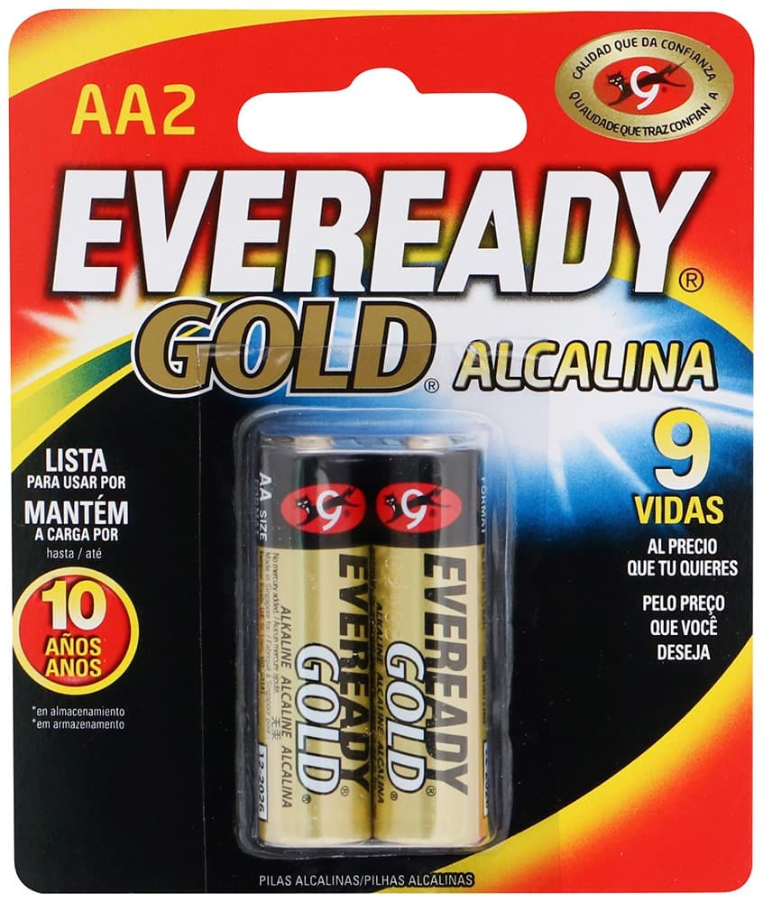 Pilas  Aa Bp2  Eveready Gold  2.0 - Pza