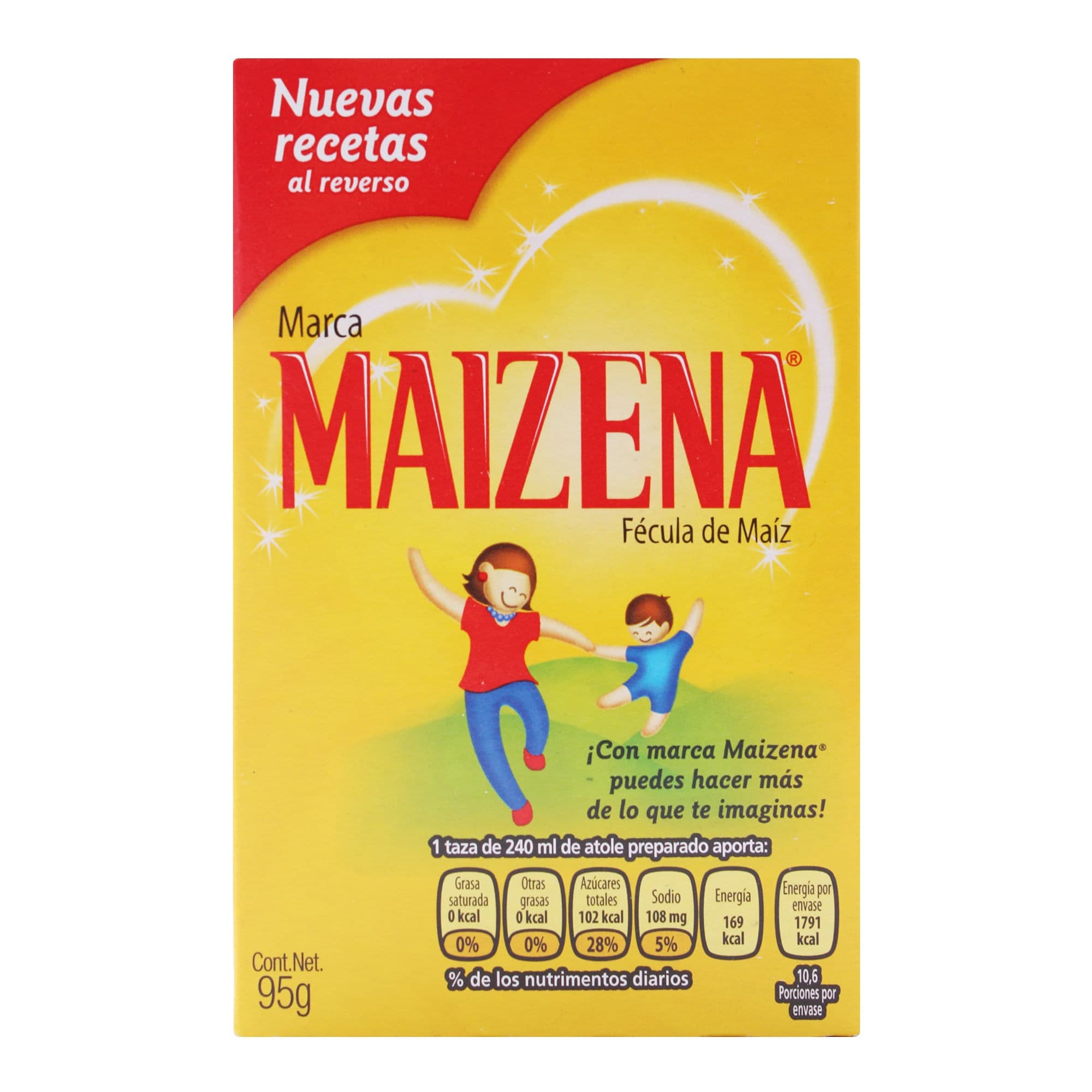 Maizena fecula de maiz para preparar atole regular 95 g