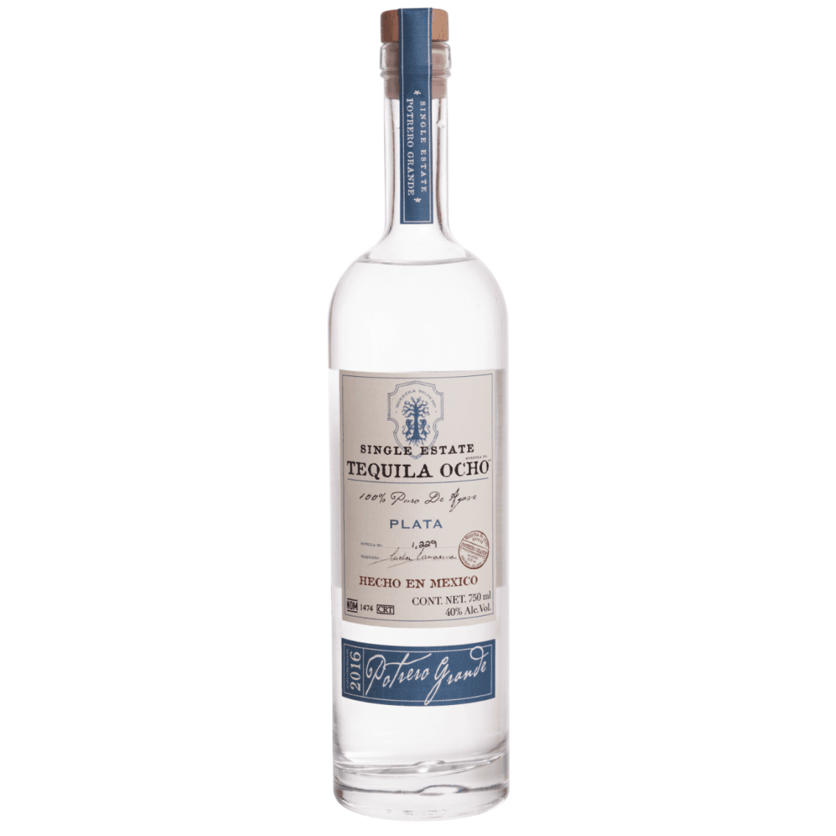 Tequila Bco. 100% Ocho 750 ml