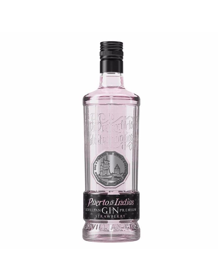 Strawberry Puerto de Indias Distilled Gin Ginebra 750 ml