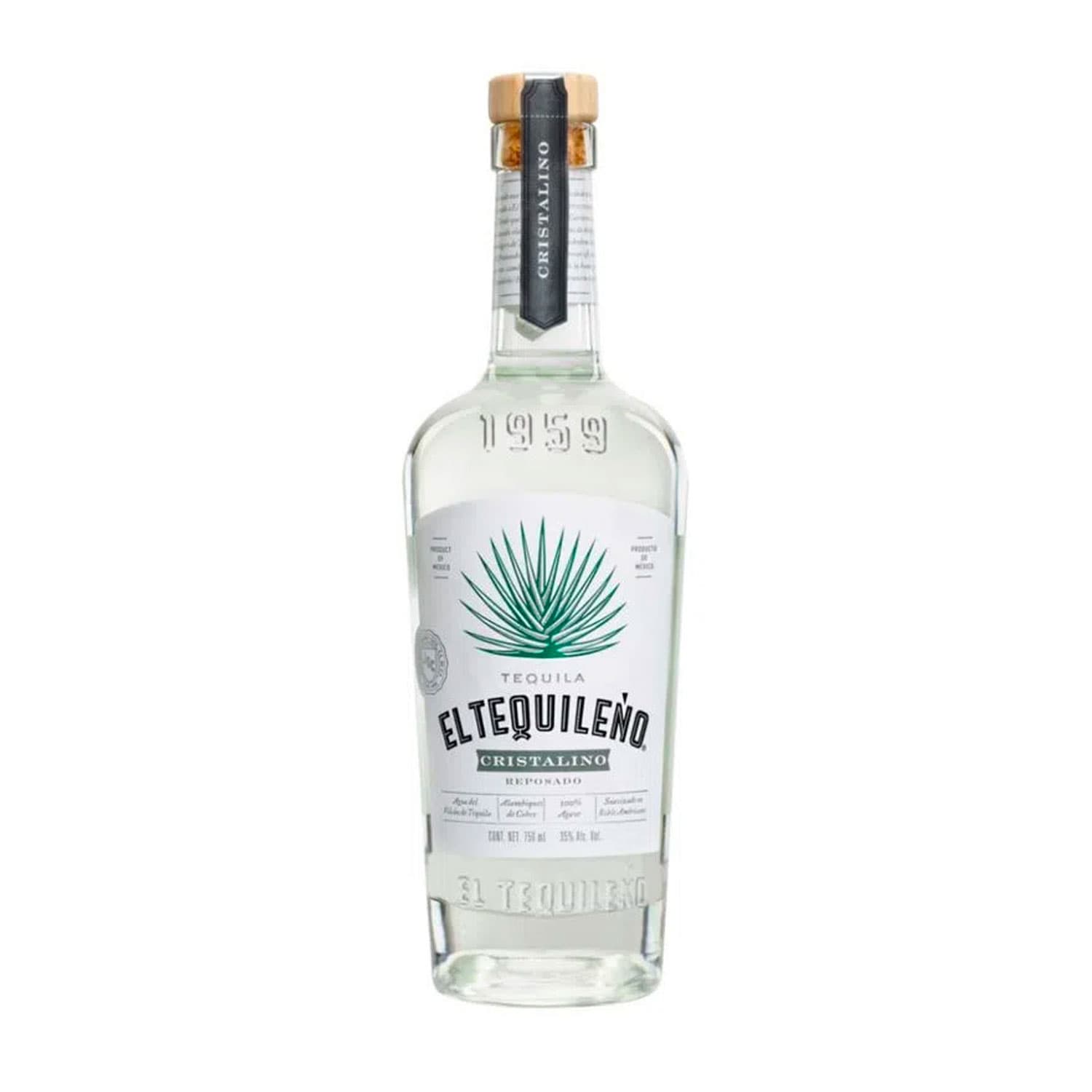 Tequila Cristalino Rep.100% Tequileño Premium Chapingo 750 ml