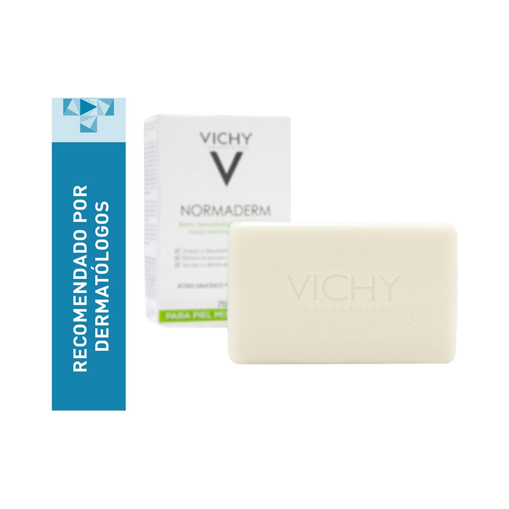 Vichy Normaderm Jabón en Barra Antiacne 70 grs