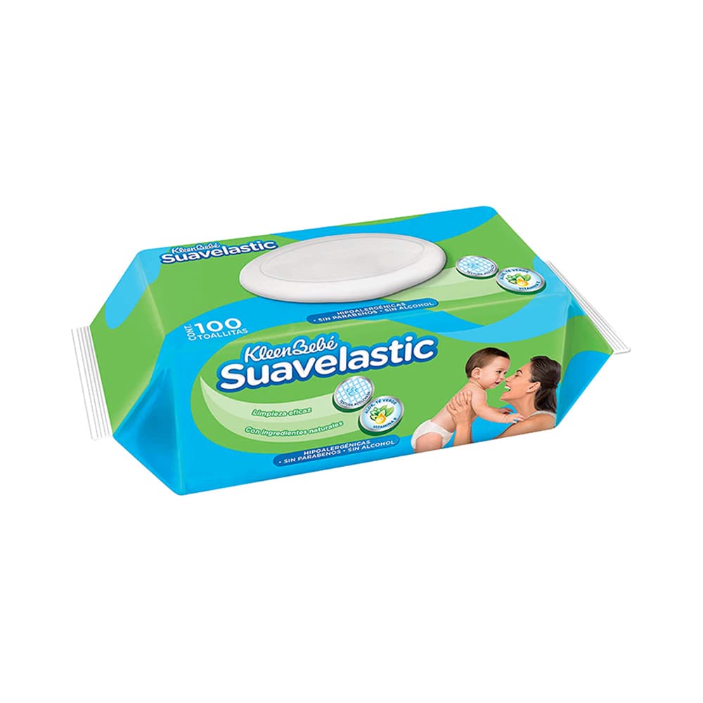 Kleenbebé Suavelastic Max Toallas Húmedas 100 Piezas