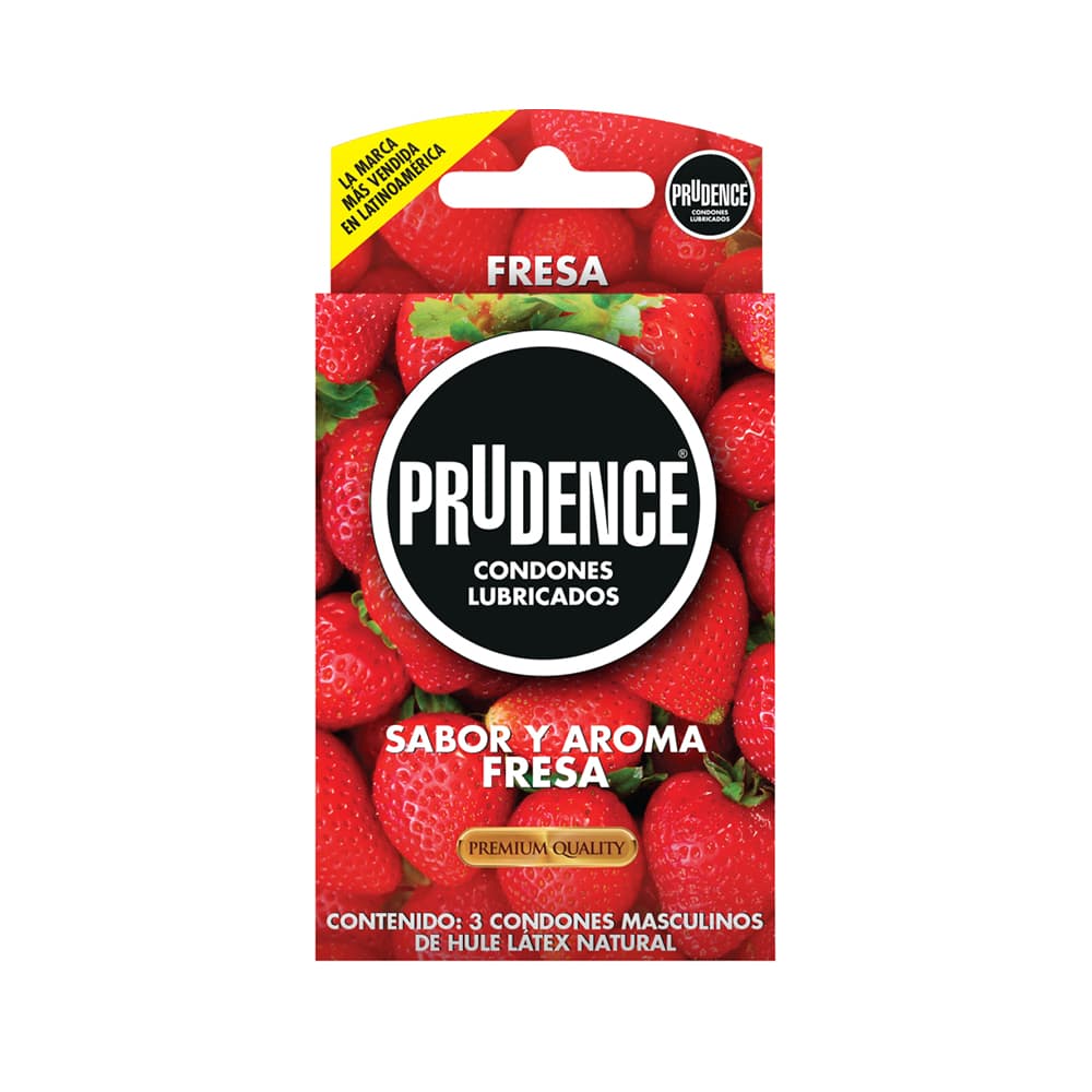 Prudence Preservativo Aroma Fresa 3 Piezas