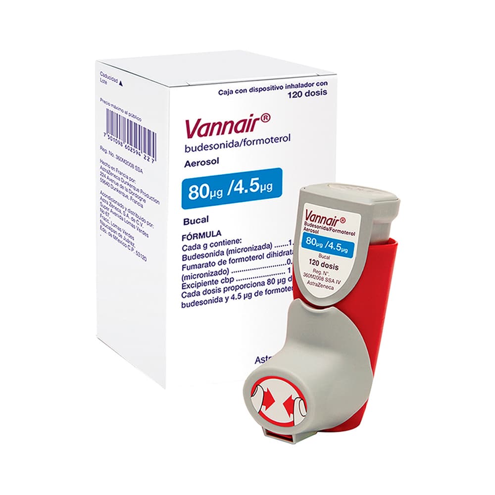 Astrazeneca Vannair Oral Aerosol 80 mcg / 4.5 mcg 120 dosis