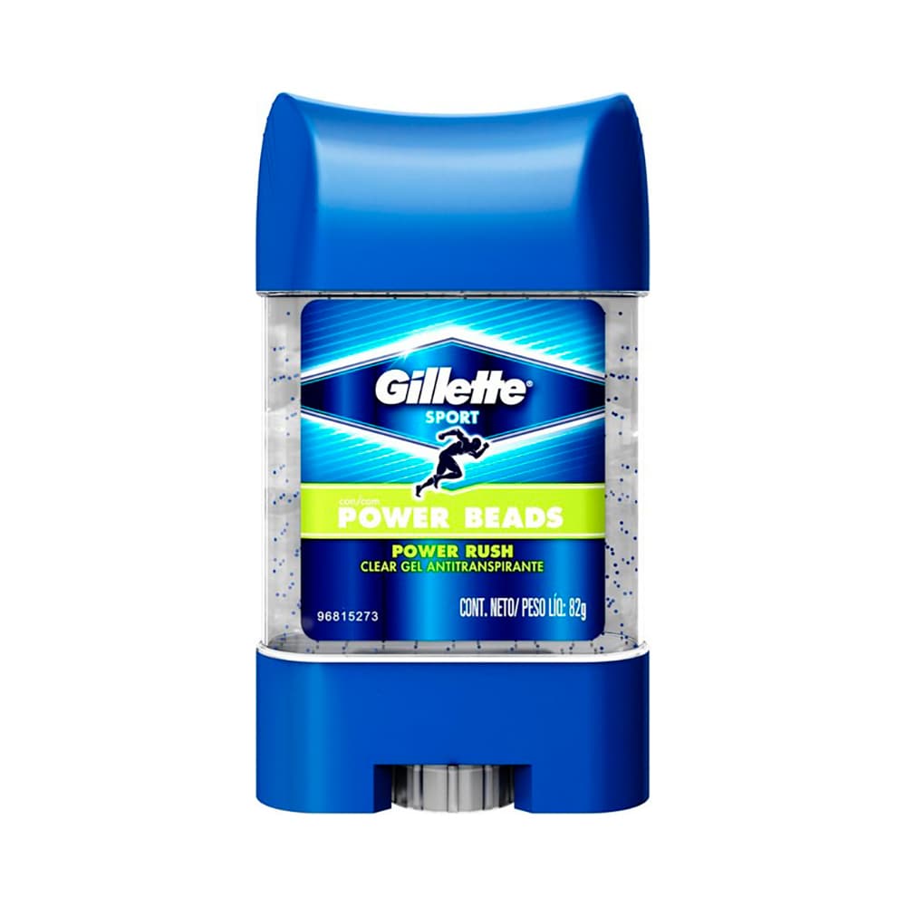 GILLETTE POWER RUSH A/T BEADS 82 GR GEL
