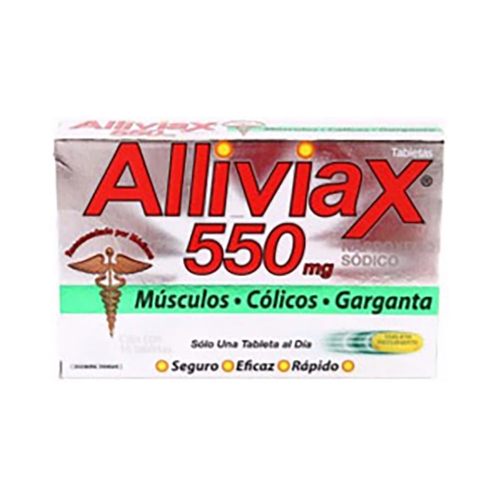 Genommalab Alliviax 550 mg 10 Tabletas