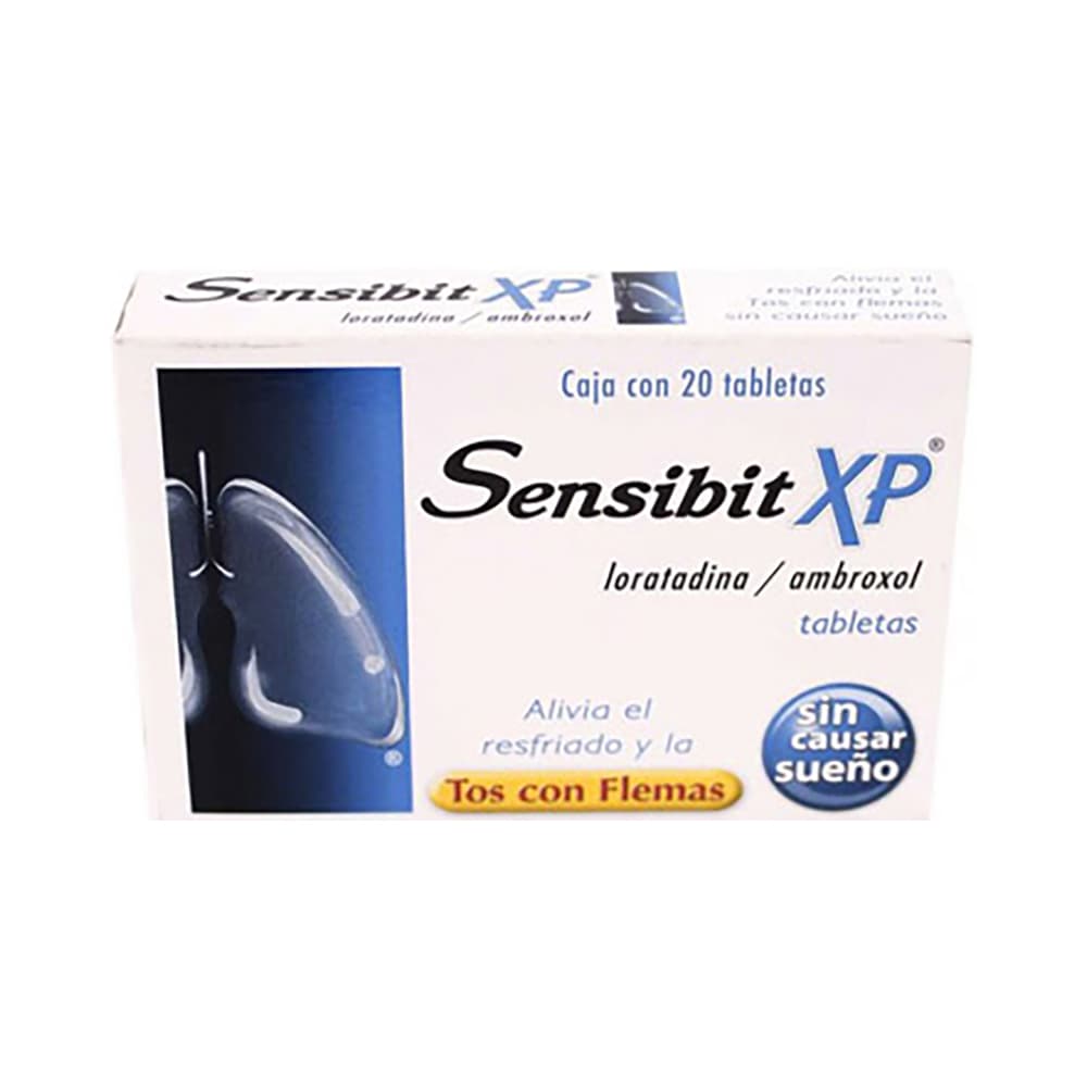 Sensibit Tabletas XP Tos con Flemas Caja con 20 Tabletas