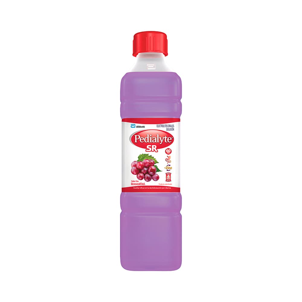 Pedialyte Bebida con Electrolitos Sabor Uva 500 ml