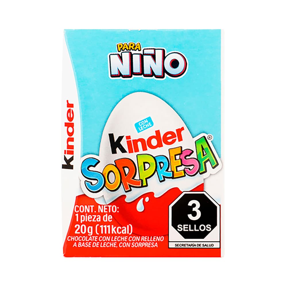 HUEVO KINDER SORPRESA NINO FERRERO 1 PZ