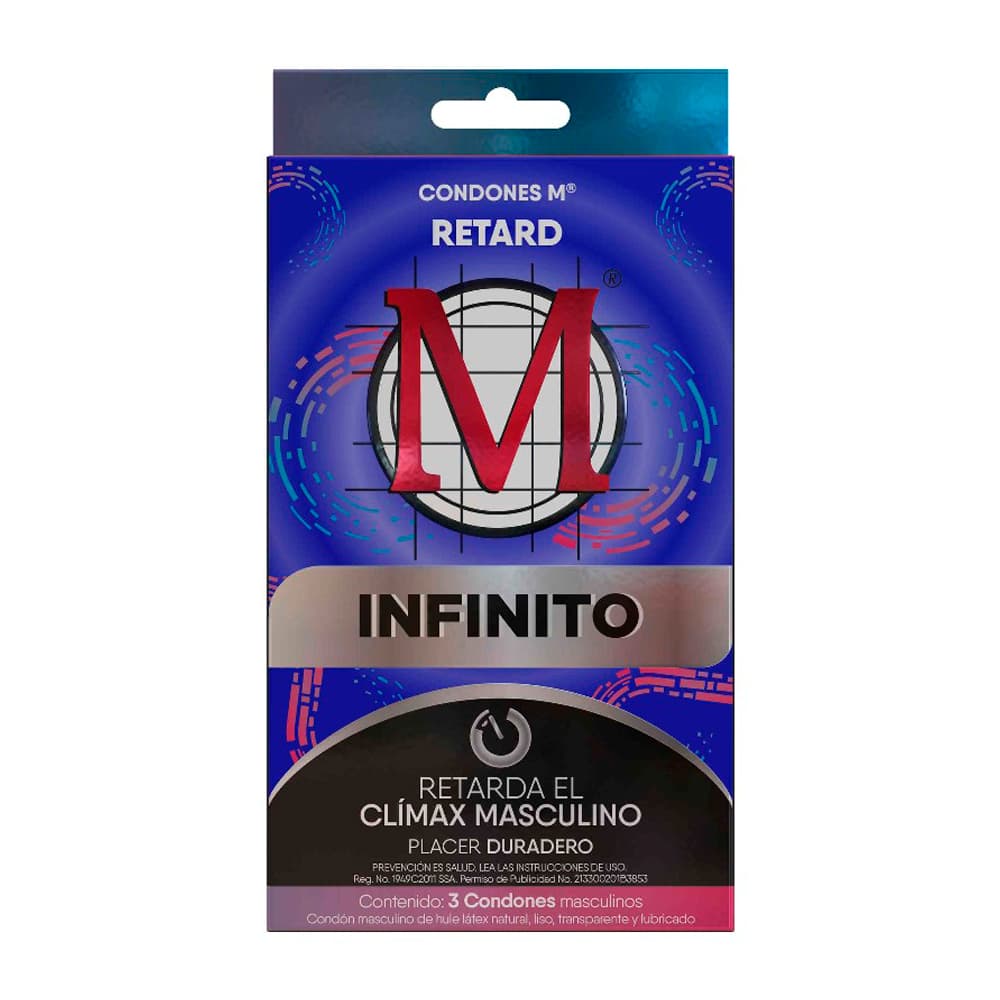 M Condones Retardante 3 Piezas
