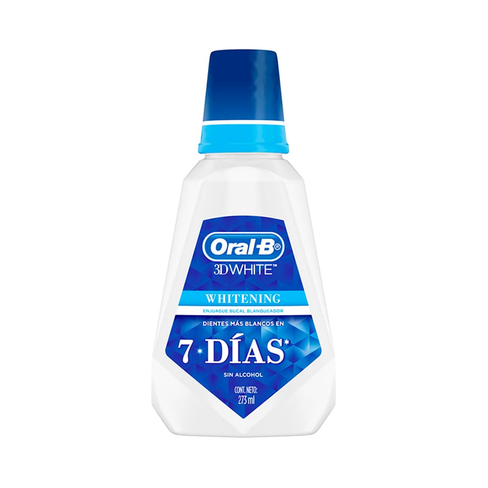 Oral-B Enjuague Bucal Blanqueador 3D Whitening 7 Días 273 ml