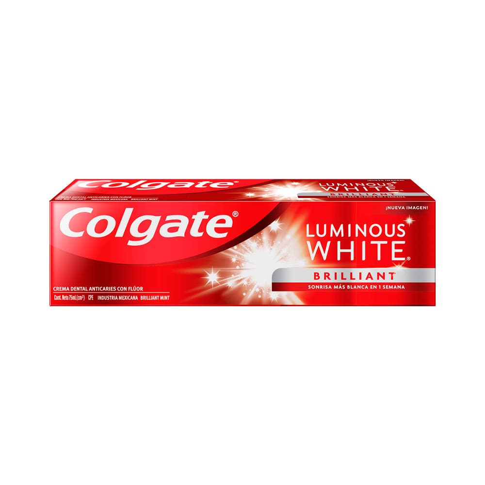 COLGATE DENTAL LUMINOUS WHITE 75ML CRE