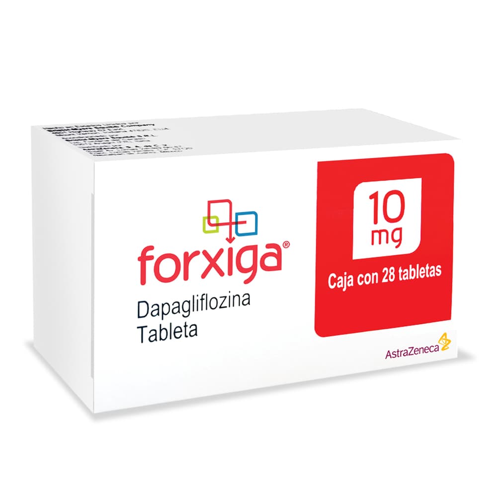 Forxiga Dapaglifozina 10 mg 28 Tabletas