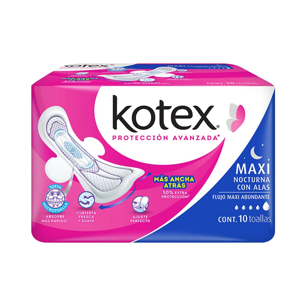KOTEX MAXI NOCHE Y DIA C/ALAS 10 UN