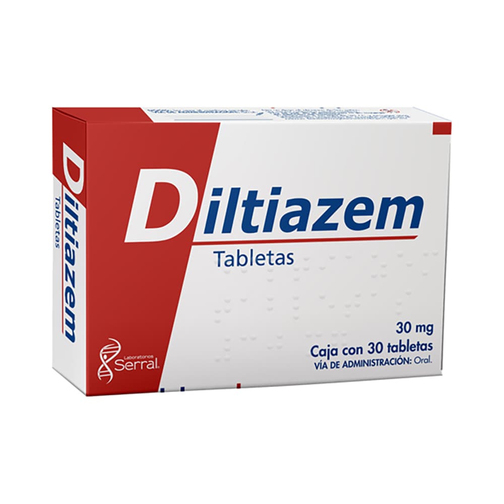 Diltiazem 30 mg 30 Tabletas