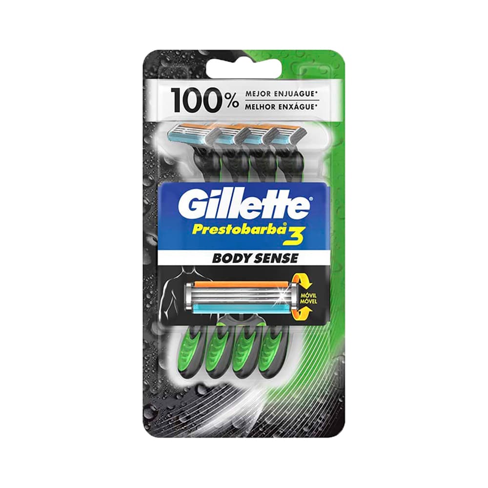 Gillette Prestobarba 3 Body Sense 4 pz