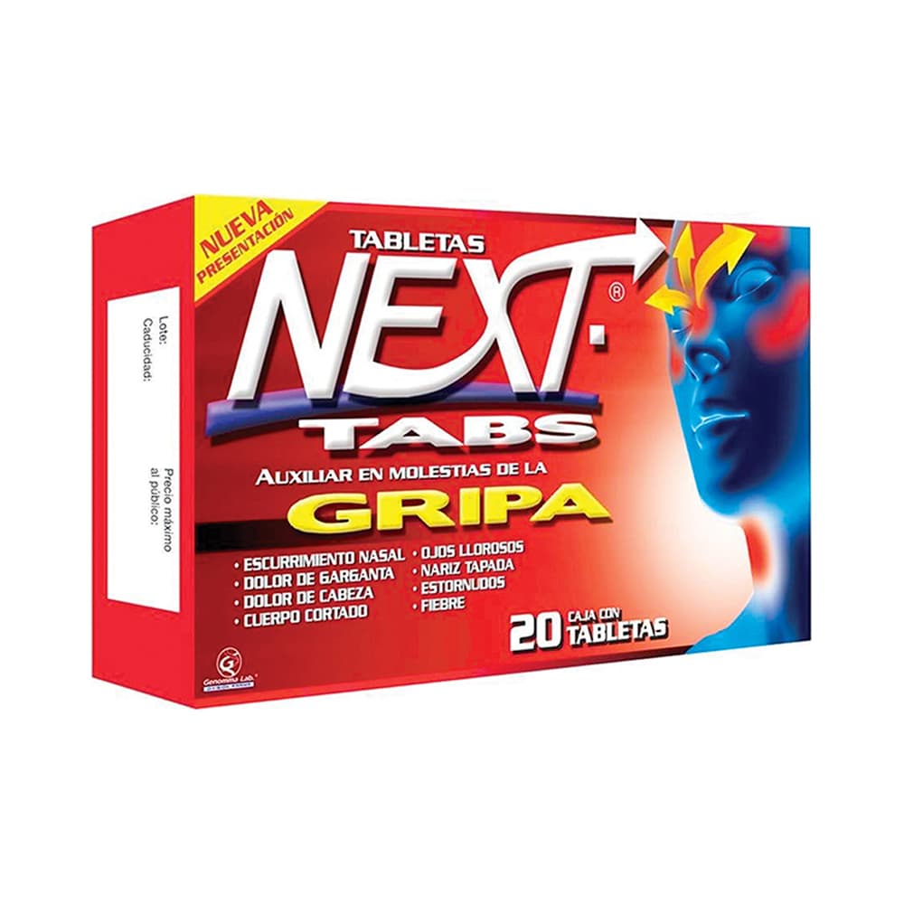 Next Paracetamol 500 grs 20 Tabletas