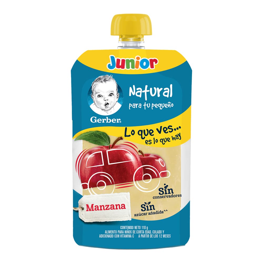 Gerber Junior Papilla de Manzana Etapa 3 110 grs