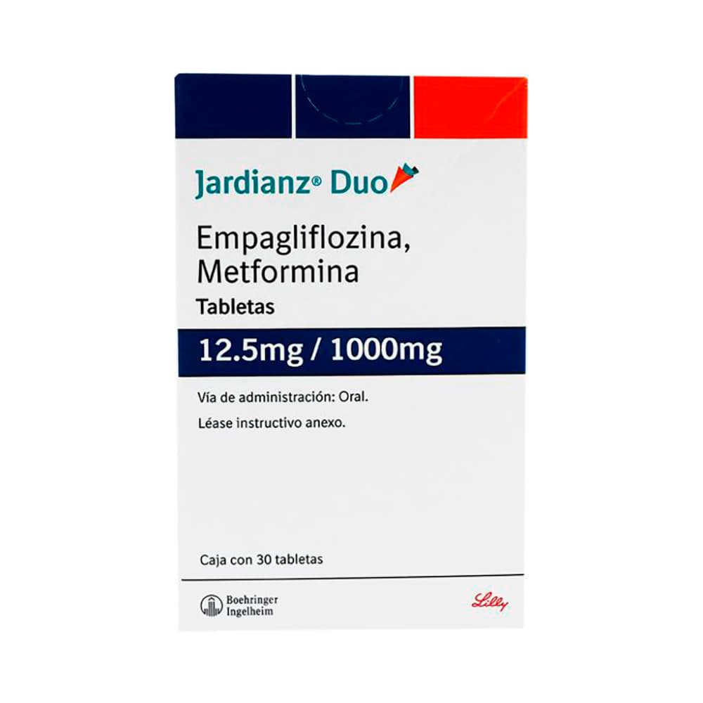 Jardianz Duo 12.5 mg/1000 mg 30 Tabletas