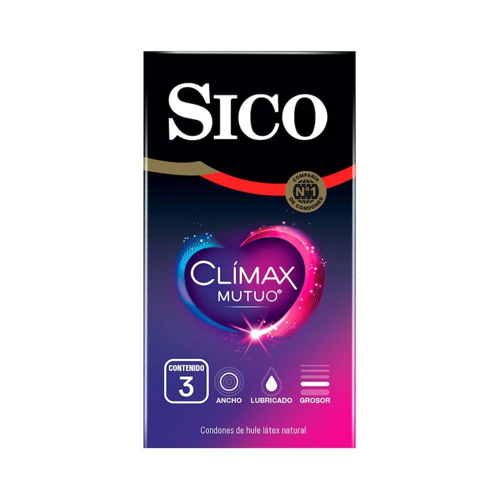 Sico Clímax Mutual Preservativo 3 Piezas