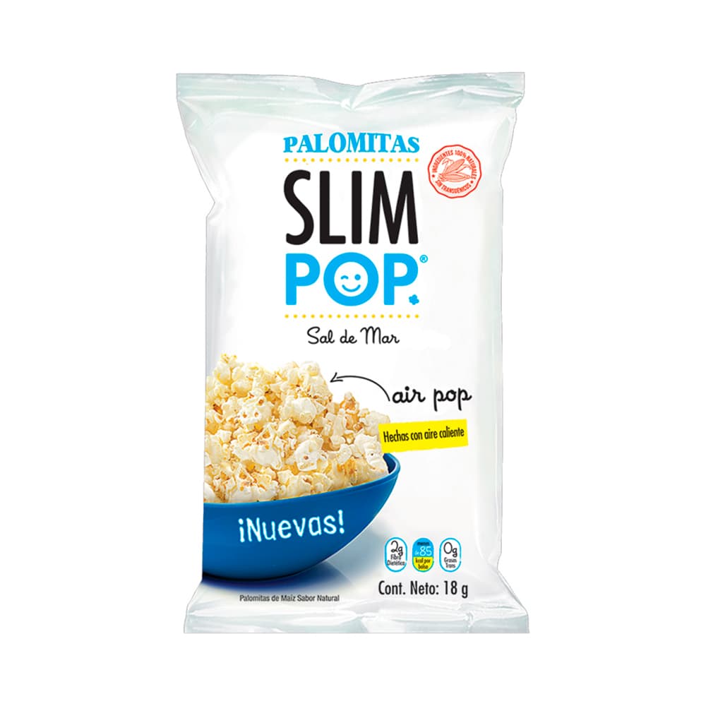 PALOMITAS SAL DE MAR SLIM POP 18G